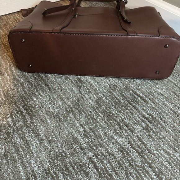 NWOT Laptop Bag with adjustable strap Fits Up to 15.6 inch Laptop Rich Brown - Picture 3 of 13